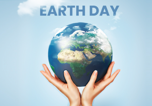 Hands cradle Earth in a hopeful toast to our planet. Earth Day vibes in action, cherish and protect our home.