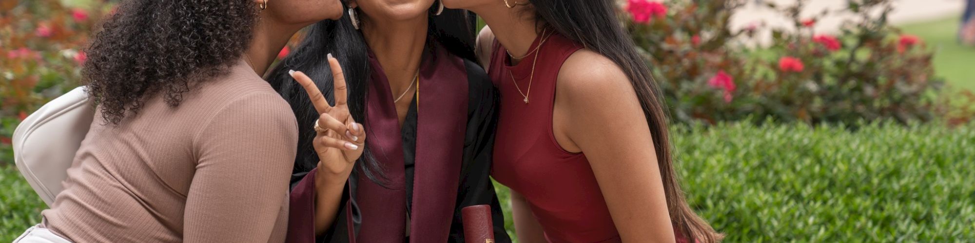 Graduate with friends