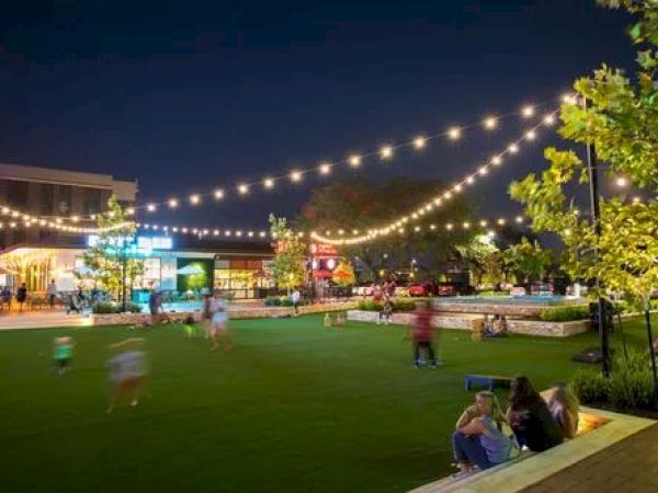 Century Square at night