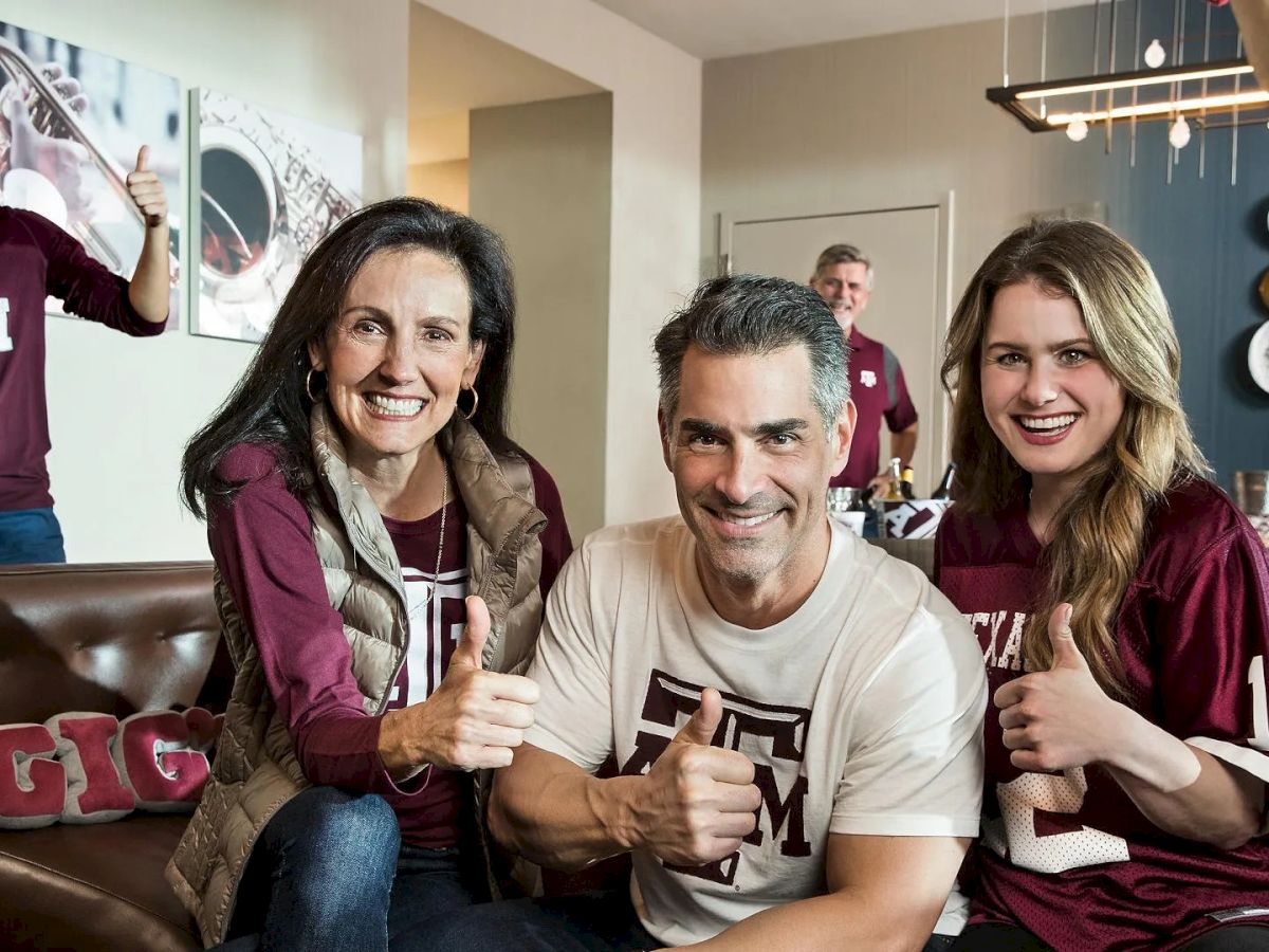 Aggie Fans in hospitality suite